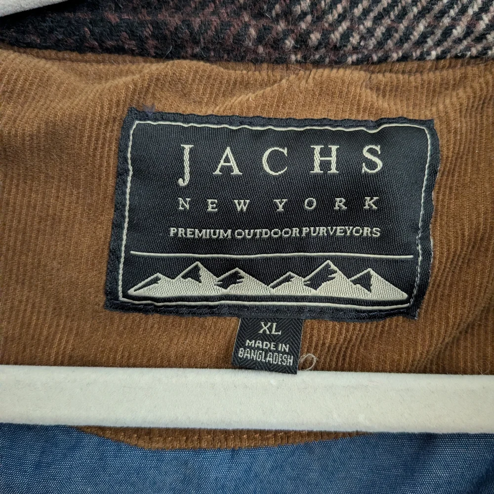 Jachs Men's Tan and Brown Plaid Shirt Jacket - Picture 9 of 13